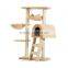 PawHut 100 cm Deep Cream Cat Tree Scratching Activity Center