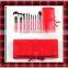 Red Makeup Brush Suit Customize Different Colors Gift Bag