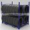 customized industrial usage steel stack tire rack