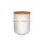 Custom Ceramic Candle Jars With Cement Graven With Soy Wax Personalized Scented candle jar
