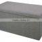 Grey Rectangle Polyester Linen Foldable Shoes Storage Ottoman