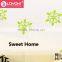 Home Decoration beautiful MDF wood wall sticker best and colorful 3D sticker