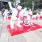 Outdoor fiberglass bear sculpture for playground