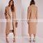 OEM service best selling lady oversized camel winter coat