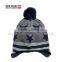 Soft Knit With A Pompom At The Top And Earflaps Winter Hat