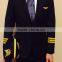 China Custom Made Manufacture Black Air Use Uniforms Airline Pilot Uniform
