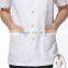 Short Sleeve White Blouse Nurse Uniform White Hospital Scrub Tops