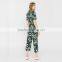 Lily printed short sleeve fashion jumpsuit for women