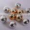 Crystal golf balls golden and silver color