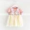 Wholesale summer cotton printing children clothing 2016 girl dress