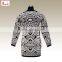 Jacquard sweater 70%Acrylic 30%Wool Spandex new fashion women sweater