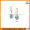 Hot Sell 8mm White Gold Plated Cubic Zricon Stone Earring For Women