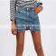 B33759A Latest Autumn fashion Bodycon Sexy blue denim jeans Skirt