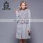 New fashion high qualit full length fitted women cashmere casual woolen coat