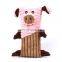 Corduroy Pet Dog Toy Plush Animal Pig Stuffed Toys