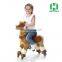 HI indoor playground stuffed animals plush wheels mall mechancial horse toy