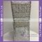 C220A silver chemical lace fabric chair covers wholesale china chair cap covers