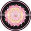 Top quality round suede natural rubber yoga mat