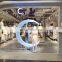 Chrome Modern Metal Resin Sculpture 3D Printing Indoor Resin Statue Sculpture Craft For Park Wall Decoration