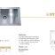 Guangdong Dongyuan Kitchenware 21″ x 15″ Brushed Stainless Steel Rectangular Bathroom Sink Undermount