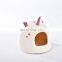 Summer Monsoon Pet Unicorn Shape Conmfort Beds Soft Dog Puppy House Cat Cave Bed