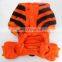 Warm Dog clothes Orange Tiger cosplay pet apparel pet clothes coral fleece