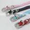 Rhinestone heart cat collar leather stitching pet collar small dog collar