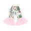 Posh Baby Flamingo Cactus Ruffle  Bell Bottom Pants For Baby Girls Flare Pants