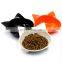 High Quality Melamine Pet Dog Cat Shape Non Slip Feeding Cute Kitten Pet Bowls