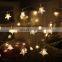 10M 100 led  rubber wire led string lights with star for  Festival Christmas outdoor lighting