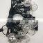25pcs  G40 RGB  Patio Party Globe Ball  led String Lights Bulb for Outdoor Lighting