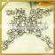Wholesale crystal neck patch applique for clothing FHA-040