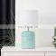 Nordic modern handmade ceramic bedside lamp wholesale cheap blue ceramic table lamp