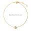 WL1067 Fashionable trendy chian bracelet with gold clasp and letter k Name bracelet letters