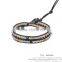 WBS2056 Latest custom rope simplel beaded bracelet crystal bracelet