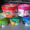 Food grade transparent ice cream pail plastic buckets with lids wholesale