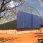 LF prefab space frame grid structure barrel type coal storage