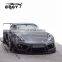 CQCV style carbon fiber wide body kit for Porsche cayman 981 front lip rear lip side skirts fender wing spoiler auto tuning