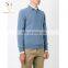 Mens Polo Shirt Solid Color Zipper Sweater