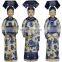 Vintage Antique Style Set of 3 Colorful Royal Emperors Ceramic Queen and  Maid Figurines Sculptures