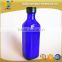 120ml sqaure cobalt blue glass bottle with bakelite cap