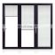 Commercial villa aluminum frame glass door/aluminum bi folding door