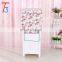 home furniture ironing board wooden storage cabinet with wicker drawer