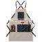Satisfaction Guaranteed Hair Dresser Stylist Men Korean Black Custom Salon Canvas Barber Apron