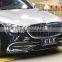 High quality for W222 auto parts for Benz S class W222 upgrade Maybach Front bumper rear bumper with exhaust body kit