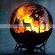 factory direct sales Round Large fire pit with decoration
