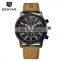 BENYAR 5102 Popular men quartz wristwatch analog chrono calendar fashion leather water-resistant men watches