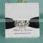 2015 Hot Sale Luxury Lace Pearl Wedding Invitation Models Quality Choice