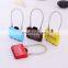 Hot Selling High Quality  Multi Color zinc alloy 3 Digit combination lock luggage padlock