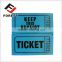 raffle ticket/coupon ticket roll paper, paprty ticket printing